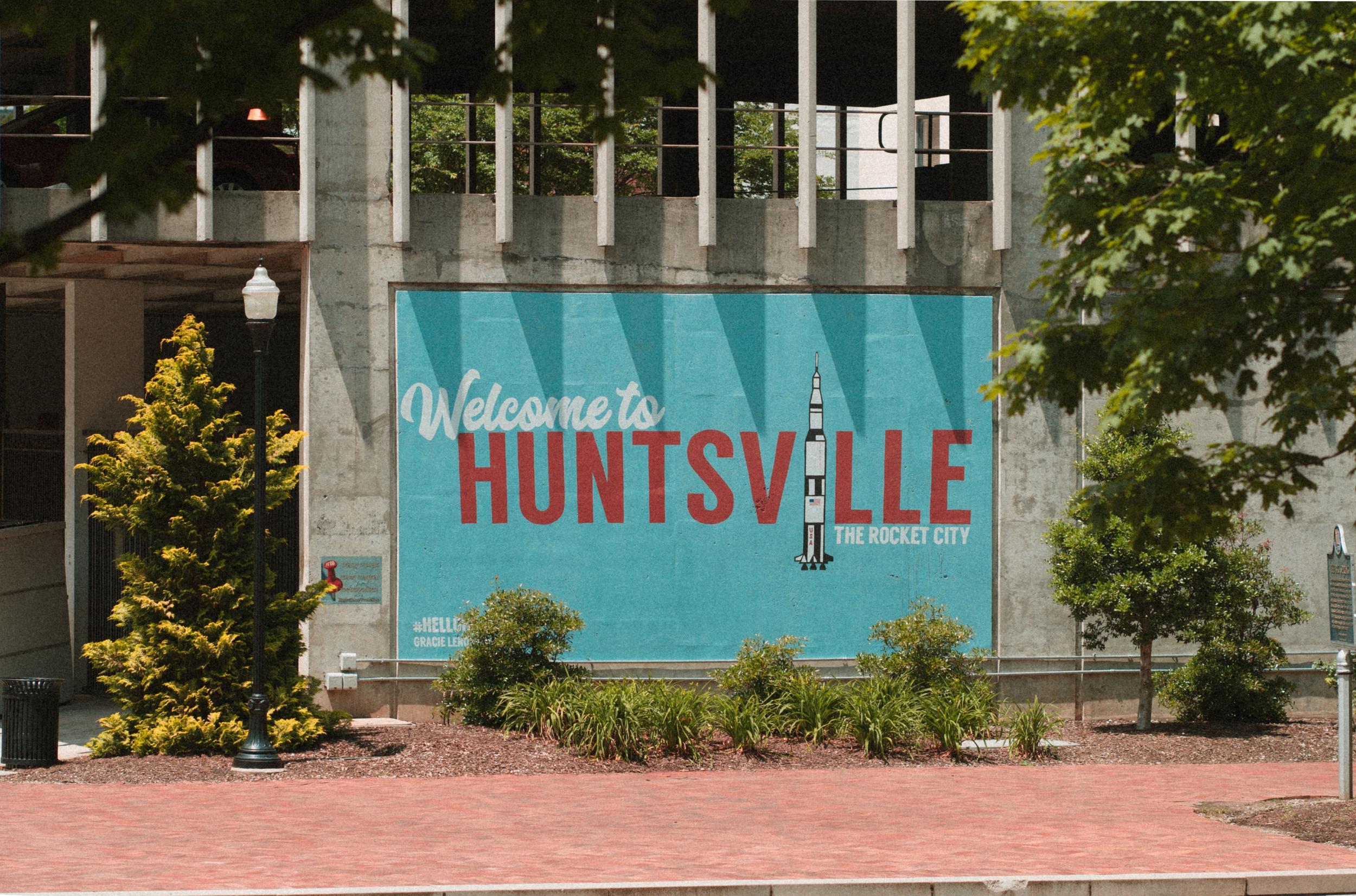 Welcome to Huntsville, The Rocket City mural